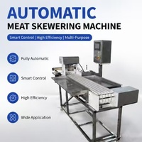 Machine à brochettes de viande automatique, directement de l'usine, machine à brochettes entièrement automatique, taille personnalisée disponible