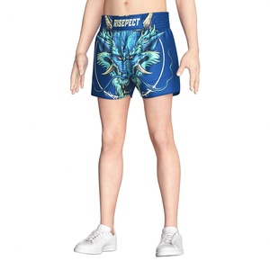 Shorts de Muay Thai à motif dragon, pour la boxe, le kickboxing, le grappling, l'entraînement et la compétition - Product Image 5