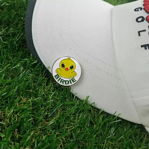 कस्टम आकार बर्डी धातु गोल्फ बॉल मार्कर हैट क्लिप गोल्फ बर्डी गेंद मार्करों के साथ चुंबकीय लोहे की टोपी क्लिप - Product Image 5