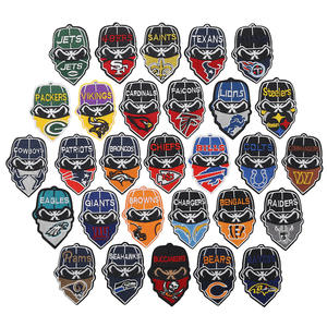 <span class=keywords><strong>NFL</strong></span> lencana bordir rugbi olahraga baru masker sepak bola Amerika untuk pakaian dan tas stiker kain perca bulu Kempa - Product Image 6