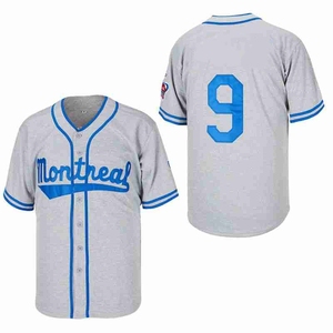 Maillot de <span class=keywords><strong>baseball</strong></span> brodé, style rétro, vêtements de sport personnalisés, équipe grise, <span class=keywords><strong>Montréal</strong></span>, hommes, femmes, jeunes, chemise de softball - Product Image 1