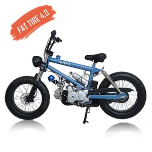 새로운 가스 동력 비치 크루저 레트로 빈티지 자전거 오프로드 모터 크로스 자전거 50cc 80cc 110cc 20 인치 휠 성인