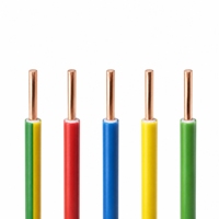 Kabel Tembaga Inti Padat Harga Murah 2.5mm 4mm 6mm Kabel BV Dekorasi Rumah Kain PVC Tahan Api 450V/750V Cina
