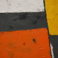 Peinture à l'huile abstraite originale peinte à la main, œuvre d'art géométrique à blocs de couleur, décoration murale moderne, art contemporain sur toile
