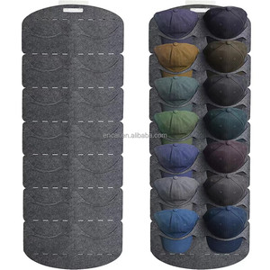 Organisateur de chapeaux en feutre visible, support pour casquettes de baseball, collection de chapeaux, rangement et présentoir pour placard, <span class=keywords><strong>mur</strong></span>, porte - Product Image 3