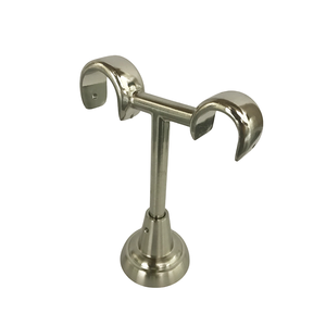 Các Nhà Sản Xuất Thiết Kế Hiện Đại Đôi Rèm Chân Đế Vàng Không Khoan Cho Rèm Thanh - Product Image 5