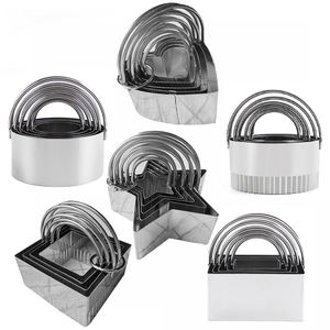 Custom Cookie Cutter Pastry Mold Tool Multiple Sizes Donut Cutter Stainless Steel Round Circle <b>Biscuit</b> Cutter with Handle - Product Image 1