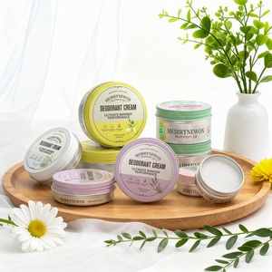 Merrynewon Custom <b>Aluminum</b> Jar with Screw Cap for Deodorant & Body Cream Cosmetic <b>Containers</b> 15-50ml Capacity Custom Printing - Product Image 1