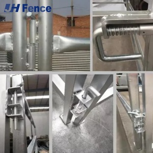 Panneau pour bétail Secure-Hold : Construction <span class=keywords><strong>rigide</strong></span> en une seule pièce empêche le pliage pour une sécurité optimale des animaux d'élevage - Product Image 4