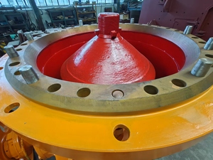 Concasseur à cône Symons pour l'exploitation minière de <span class=keywords><strong>calcaire</strong></span> et de granit, modèles PYB600-PYB1750 de 3 à 7 pieds, grande capacité, moteur AC, bleu, haute performance, 14 mois - Product Image 4