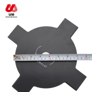 Cuchilla <span class=keywords><strong>de</strong></span> Acero al Carbono 4T <span class=keywords><strong>de</strong></span> 255 mm para Desbrozadora, Cuchilla <span class=keywords><strong>de</strong></span> <span class=keywords><strong>Sierra</strong></span> para Cortacésped, Disco para Desbrozadora - Product Image 4