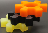 Accouplement hexagonal fleur de prunier coussin coussin type T bloc élastique moteur pompe à eau roue anneau en caoutchouc