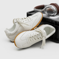 Chaussures de sport rétro en cuir PU, grandes tailles 38-46, chaussures décontractées vierges, chaussures de marche décontractées Hambo avec logo personnalisé pour hommes, usage quotidien