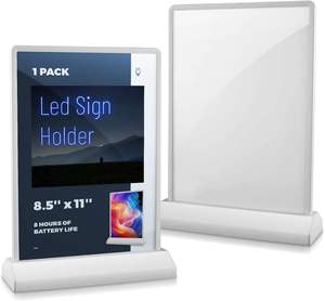Tabletop LED Desktop Light Box Custom Illuminated Counter Sign USB Acrylic Desktop Light Box For Retail Shop <b>Table</b> Display - Product Image 4