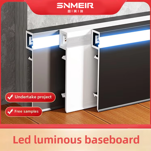 Fornitura diretta Jiangsu moderno 5cm battiscopa a LED opaca in lega di magnesio luce striscia di vetro accessori <span class=keywords><strong>per</strong></span> <span class=keywords><strong>piastrelle</strong></span> - Product Image 6