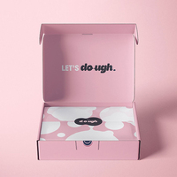 Boîtes d'expédition auto-érectables en papier couché de luxe avec logo personnalisé et paillettes pour vêtements, colis postaux et emballages cosmétiques – Vente en gros