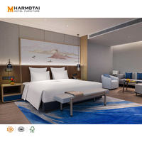 Sofa, TV-Hintergrundwand, Freizeitstuhl, Couchtisch, Kopfteil, Bettkasten Komplette Hotel-Schlafzimmermöbel