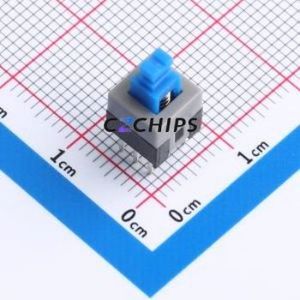 K8-7071D-N1 Push Button Switch Through hole Component (THT) Switch No Lock Rectangle Plunger Through Hole 100mA - Product Image 1