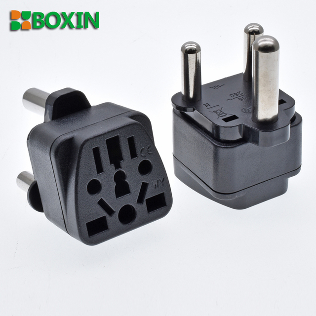 South Africa Universal Plug Adapter US/EU/UK/AU to South Africa India Sri Lanka Plug WY-010L