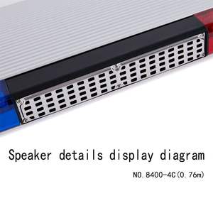 Nouveau haut-parleur de sirène d'alarme d'urgence d'ambulance rouge bleu de 76cm du fabricant barre lumineuse à LED pour voitures - Product Image 2