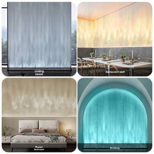 Lámpara <span class=keywords><strong>de</strong></span> arandela <span class=keywords><strong>de</strong></span> pared con ondulación <span class=keywords><strong>de</strong></span> agua LED dinámica 3D, pared <span class=keywords><strong>de</strong></span> fondo <span class=keywords><strong>de</strong></span> ambiente KTV para sala <span class=keywords><strong>de</strong></span> estar, Bar, pared proyectada <span class=keywords><strong>de</strong></span> Navidad - Product Image 4
