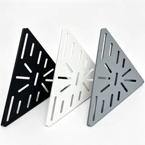 Aluminum Alloy Corner Mounted Bathroom Shelf 50X30CM Minimalist Design Durable Wall <b>Storage</b> For <b>Shower</b> Room - Product Image 5