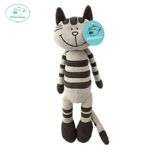 Peluche <span class=keywords><strong>MR</strong></span> ViviCare a forma di gatto in cotone, morbido e piccolo, adorabile accessorio per foto, regalo di compleanno - Product Image 4