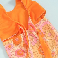 2025 été filles une pièce maillots de bain maillots de bain enfants Bikini maillot de bain réversible à carreaux marguerite Floral bébé filles maillot de bain
