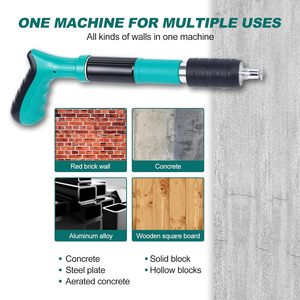 Kit de pistolet à clous pour béton Ananke Tools Mini, industriel, DIY, 5 vitesses réglables, acier allié, outil manuel, fixation murale - Product Image 6
