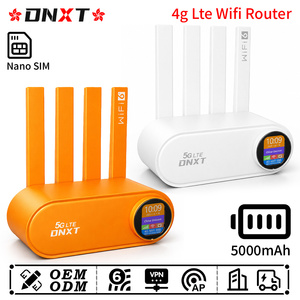 Routeur Wi-Fi 6 DNXT 300 Mbps, routeur Wi-Fi 4G LTE 1WAN/3LAN 2,4 GHz, routeur Wi-Fi domestique, mode AP 5000 mAh, routeur avec carte SIM pour usage professionnel - Product Image 1