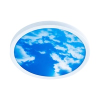 Plafonnier LED moderne et créatif, ciel bleu, nuages blancs, pour chambre à coucher, éclairage domestique