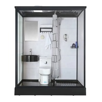 Cabina de Baño Prefabricada Portátil de Lujo Todo en Uno