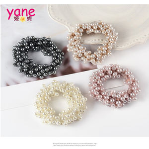 Bando rambut mutiara elastis mewah Fashion ikat rambut Aksesori rambut kualitas tinggi - Product Image 2