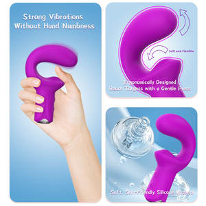 Doppelseitiger 10-Gang Wasserdichter USB-Aufladbarer Vibrator Erwachsenen-Sexspielzeug <span class=keywords><strong>Dildo</strong></span> Weiblicher G-Punkt-Stimulator Masturbator - Product Image 2