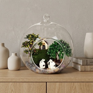 Di alta qualità moderno trasparente globo appeso vaso di vetro terrario alla rinfusa aria interna pianta fiore terrario <span class=keywords><strong>per</strong></span> la casa arredamento ecologico - Product Image 1