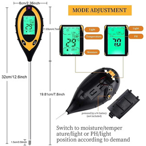 Testeur de sol numérique multifonctionnel Guangdong ST-02 pour la mesure de la température, de l'humidité, du pH et de la luminosité - Product Image 4
