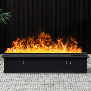 Cheminée à brume d'eau moderne sans conduit, insert de cheminée atomisant, flamme de vapeur réaliste, pour usage domestique et hôtelier, en acier. - Product Image 3