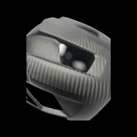 Casque de moto intégral en fibre de carbone léger personnalisable, modulaire, tendance, taille réglable, lunettes