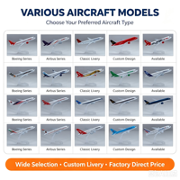 Modèle d'avion de passagers en alliage de 20 cm, fabrication sur mesure, faible MOQ, modèle d'avion moulé sous pression pour collection, cadeau d'affaires