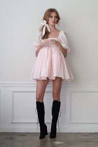 กระโปรงผ้าโปร่ง Tutu พิมพ์ลายดอกไม้หรูหรา,เดรสเจ้าหญิงมินิเดรสแขนกุดลายดอกไม้สีชมพูสำหรับสาวๆที่ได้รับความนิยมในอินสตาแกรมปี2022 - Product Image 6