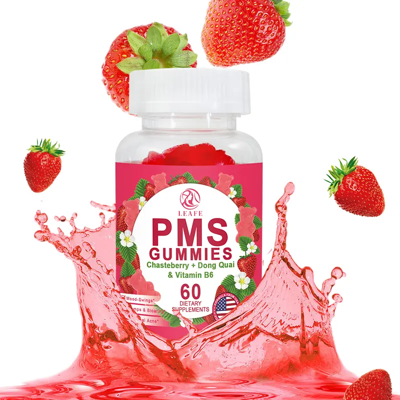 Private Label Period Relief Gummy Hormone Balance Relieve Pms Support Gummies Menstrual Pain Relief Gummies