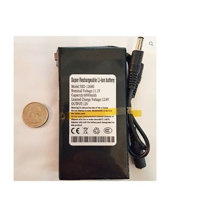 可充电直流12680 6800mAh超级12v锂离子电池组用于wi-fi助推器双引线 - Product Image 1