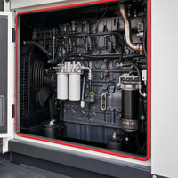 Groupe électrogène diesel insonorisé 100 kVA pour alimentation de secours industrielle LINGGE Triphasé 400 V 50/60 Hz avec ATS