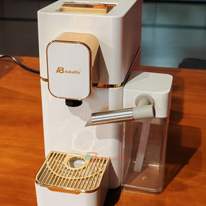 Anbo portátil 19 bar NS pods cápsula cafetera Máquina manual botón 0.55L mini cafetera con tanque de leche - Product Image 6