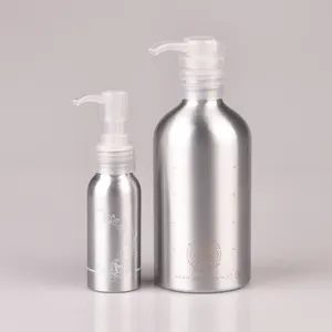 wholesale blank 60ml 100ml 200ml 250ml 300ml 400ml aluminium bottle 16 oz aluminum bottle with pump