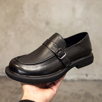 Chaussures habillées pour hommes à logo personnalisé, à bout pointu, style espadrille, mocassins, chaussures plates à enfiler pour le bureau et les mariages, collection automne/hiver