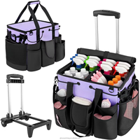 Chariot de ménage, sac de chariot de nettoyage d'hôtel, chariot universel à roulettes, sac organisateur, chariot de femme de chambre, chariot de nettoyage commercial, chariot de nettoyage domestique