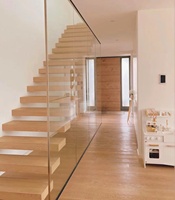 VIKO Ventes directes d'usine Design d'intérieur minimaliste moderne Boîte en chêne Escalier flottant personnalisé