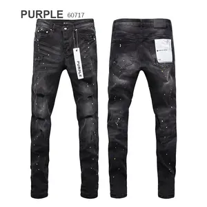 Hot Sale High Quality Designer European Style Slim Fit Cotton Denim Jeans Homme Skinny For Purple Brand Jeans