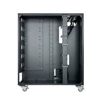WS06A Multi GPU AI Workstation Tower Server Chassis untuk RTX 4090 5090 EATX Dual ATX PSU 360mm GPU